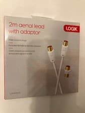 Image of LOGIK L2AERA15 male aerial cable - 2 m includes female to female adaptor