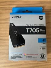 Image of Crucial T705 4TB, M.2 (2280) PCIe 5.0 (x4) NVMe SSD, 3D TLC, 14,100MB/s Read