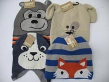 Image of New Knit Beanie Hat Cap Winter Cold Snow Skiing Animal Dog Fox Seal Kids Youth