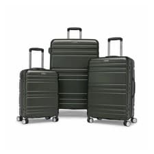 Image of Samsonite Parallax 3-Piece Hardside Luggage Set TSA Spinner Suitcase Green