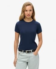 Image of Superdry Womens Athletic Essentials Logo Rib T-Shirt
