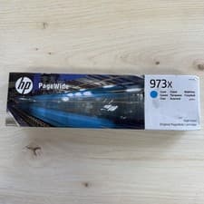 Image of Hp Pagewide 973X Cyan Ink Cartridge Original Genuine Sealed Boxed