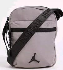 Image of Nike bag Jordan Jumpman Black Logo Air Cross Airborne Pack Festival Pouch Grey