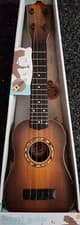 Image of 23" KIDS WOODEN EFFECT BEGINNERS GUITAR 4 STRING MUSIC ROCK STAR GIRLS BOYS TOY