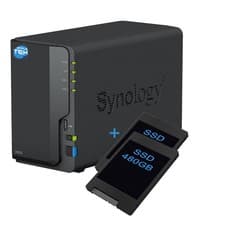 Image of SYNOLOGY DS223 NAS 2-Bay Dual SSD 480GB Preinstalled SATA Ethernet LAN IP