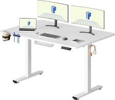 Image of FLEXISPOT Electric Standing Desk with Backpack Hook and Memory Smart Pannel