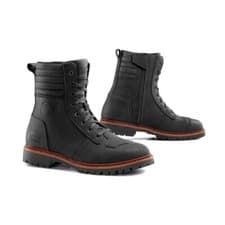 Image of Falco Rooster Leather Motorcycle Boots Smart Casual Mens Black