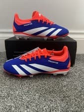 Image of Adidas Predator Elite FG Kids Football Boots UK 4.5 Lucid Blue IF6360 Brand New