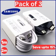 Image of Super-Fast 1M 2M Type C To C Charger Cable For Samsung Galaxy S21 22 23 S3+Ultra