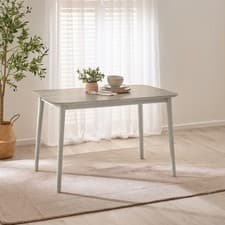 Image of **Seconds** Lynton Rectangular White & Grey Wood 4 Seater Dining Table