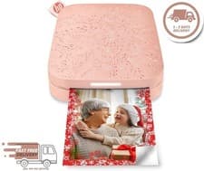 Image of HP Sprocket Portable Photo Printer Blush Pink ZINK 2x3 iOS Android Free P&P