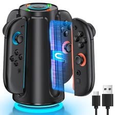 Image of 4 in 1 Fast Charger Stand Charging Dock for Nintendo Switch2 Joy-Con Controllers
