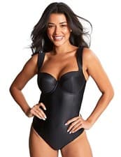 Image of Panache Obsidian Monica Balcony Wide Strap Swimsuit Swimming Costume SW1850A