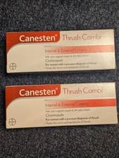 Image of 2 × Canesten Thrush Combi Internal and External Creams For Thrush Treatment