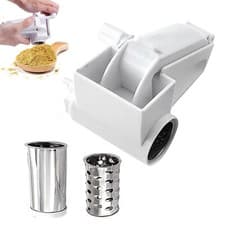 Image of Rotary Drum Stainless Steel Parmesan Avanti Chocolate Grater Cheese Grater