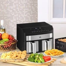 Image of 8L Dual Zone Air Fryer w/ 10 in 1 Function Sync Cook & Sync Timer Refurbished