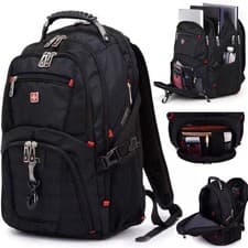 Image of Wenger Swissgear 17.1 inch Black Laptop Backpack/Notebook Bag/Rucksack Backpack