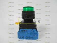 Image of QTY:2 IDEC green push button switch YW1L-M2E10QM3G 1A 220V YW-DE New