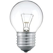 Image of Philips 40W 230V ES E27 P45 Round Golf Ball Clear, Dimmable