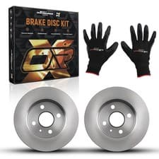 Image of Rear Brake Discs Pair for Opel Astra G Stufenheck 1.2 16V 1.4 1998-2009 9117771