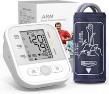 Image of Large Cuff Upper Arm Blood Pressure Monitor with One-Key Operation for Easy Use