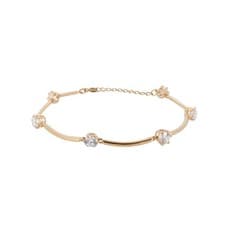 Image of Swarovski Constella Bangle White, Rose-gold Tone Plated Bracelet
