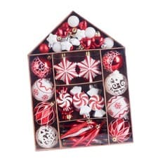 Image of 73x Christmas Tree Decorations Pendant Drops Decorative Hanging Baubles for