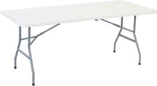 Image of 6ft Folding Table Heavy-Duty Premium Fold-in-Half Portable Utility Table