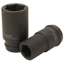 Image of Draper Expert HI-TORQ 6 Point Deep Impact Socket 3/4" Square Drive 24mm