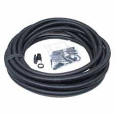 Image of 20mm FLEXIBLE BLACK CONDUIT CONTRACTOR PACK With 10 GLANDS & LOCKNUTS