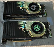Image of 2x ASUS GeForce 8800GTX 768MB GDDR3 PCI-E Graphics Cards Matched Pair SLI