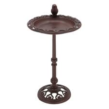 Image of Cast Iron Bird Bath on Stand Garden Accessories Décor