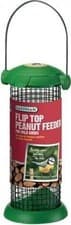 Image of Gardman Flip Top Peanut Feeder Bird, Green
