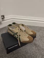 Image of Onitsuka Tiger Mexico 66 Beige Grass Green Women’s 5.5