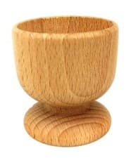 Image of 4 x New Apollo Beech Wood Wooden Egg Cups Cup Gift Kitchen Dinning Table Decor