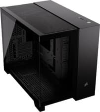 Image of Corsair 2500X RGB PC Gaming Case, Black, Dual Chamber w/ Tempered Glass Panels,