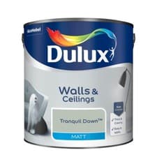 Image of Dulux Smooth Creamy Matt Emulsion Paint Tranquil Dawn 2.5L Walls and Ceiling