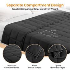 Image of Weighted Blanket 8kg Therapy Anxiety Autism Insomnia Stress Relief Sleep Effect