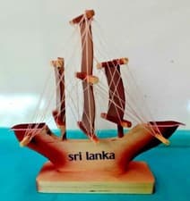Image of New Port Wood Sailing Boat Sailboat Ship Model DIY Vintage Victory Statue Ocean
