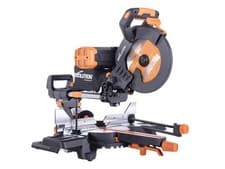 Image of Evolution Multi-Material Sliding Mitre Saw 255mm 1600W 110V R255SMS-DB+