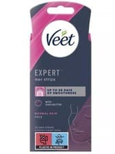 Image of Veet Expert Wax Strips Normal skin face (20 strips)
