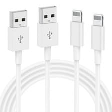 Image of 2Pack Apple MFi Certified Lightning to USB Cable - 1m Fast Charging Cable for i