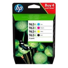 Image of Genuine HP 963XL High Yield Original Ink Cartridge Full Set. Vat Inc