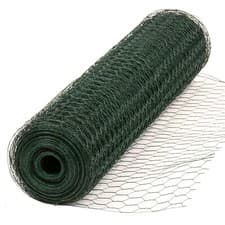 Image of Alphapet PVC Coated 25m / 50m Galvanised Chicken Wire Mesh Aviary Garden Fencing