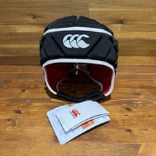 Image of Canterbury Raze Headguard Rugby Junior Size XXS Medium Youth 52.5cm Black New