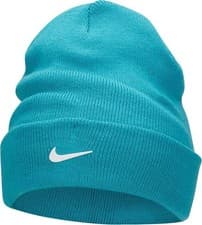 Image of Nike Kids Metal Swoosh Logo Peak Beanie Hat FB6492 367
