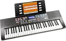 Image of RockJam 54 Key Keyboard Piano with Sheet Music Stand RJ541 Piano note-N/O