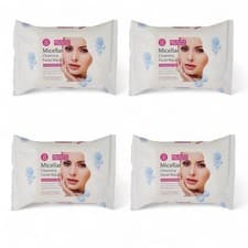 Image of 4 x 25 Wipes Kind to Skin Micellar Cleansing Wipes For Sensitive Skin Bulk UK