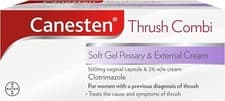 Image of Canesten Thrush Combi Soft Gel Pessary & External Cream for Thrush Treatment