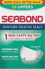 Image of Seabond Denture Fixative Seals, Soft Adhesive Cushion, Last All Day, Protect
